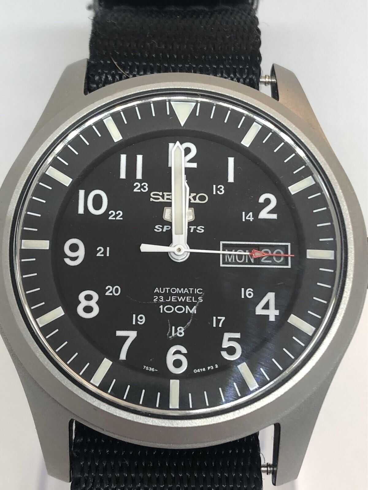 時計 SEIKO 5 ACTUS 25JEWELS Seiko 5 Actus Vintage Day Date 25 Jewels SS Gray Automatic