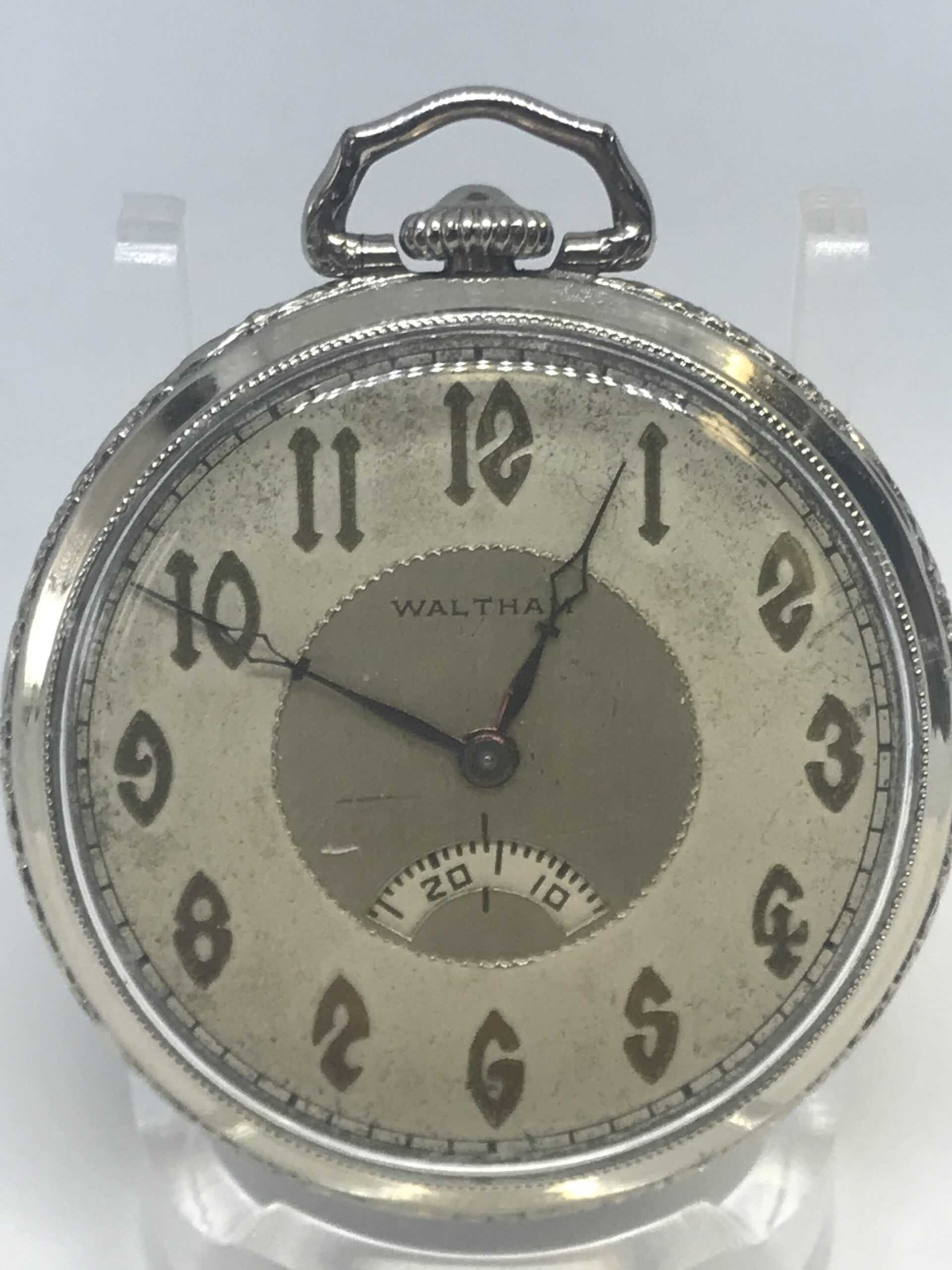 1928 Waltham 14K Solid White Gold 17J 1235